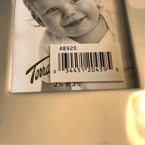 New! Rock-A-Bye Baby Chrome Heavy Baby Photo Frame 2.5 x 3.5” 1998 Keepsake - Picture 6 of 11